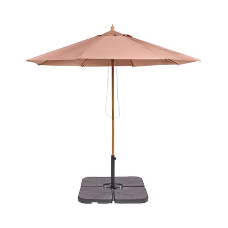 Parasol ogrodowy 270 cm TOSCANA Brązowy