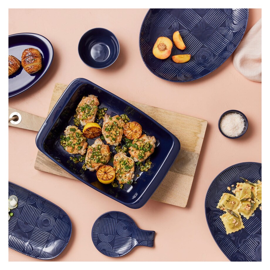 Naczynie do zapiekania owalne Arc, indigo, 31,5 x 21,5 cm