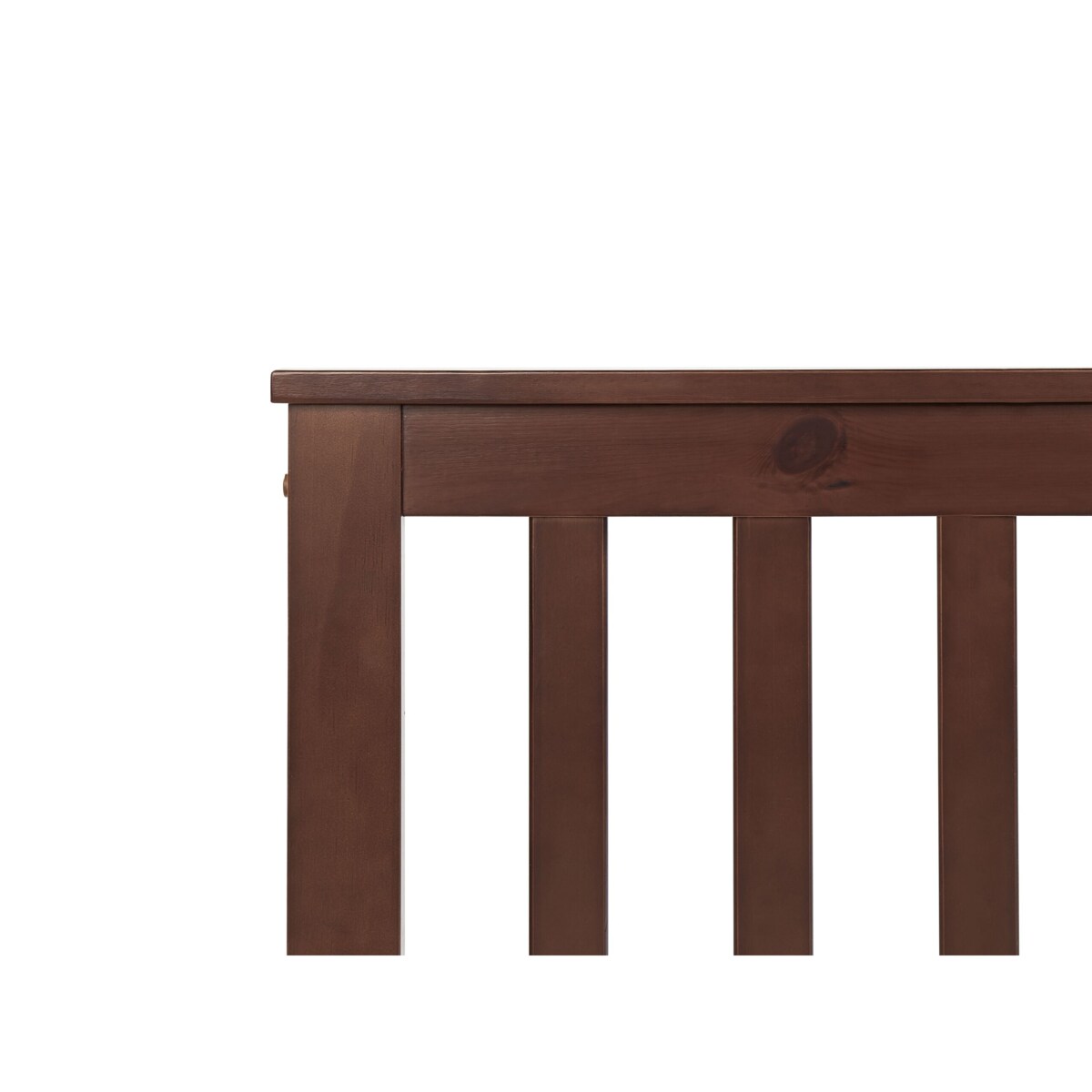 Łóżko drewniane 160 x 200 cm ciemne drewno MAYENNE