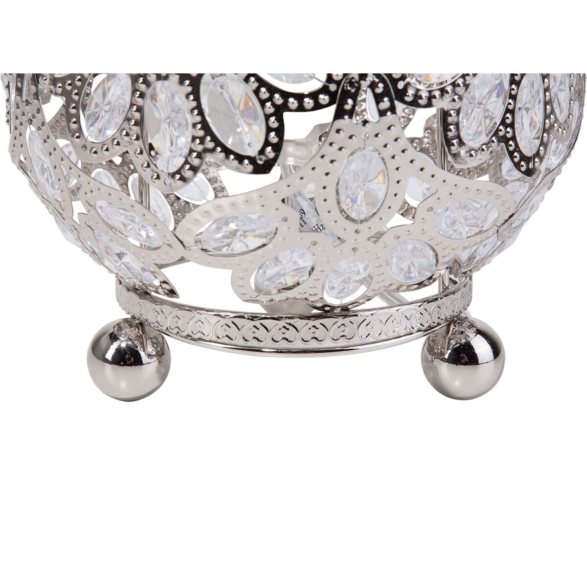 Lampa podłogowa metalowa srebrna VOLTA