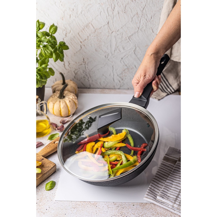 Patelnia głęboka z powłoką marmurową non-stick 28cm indukcja KLAUSBERG
