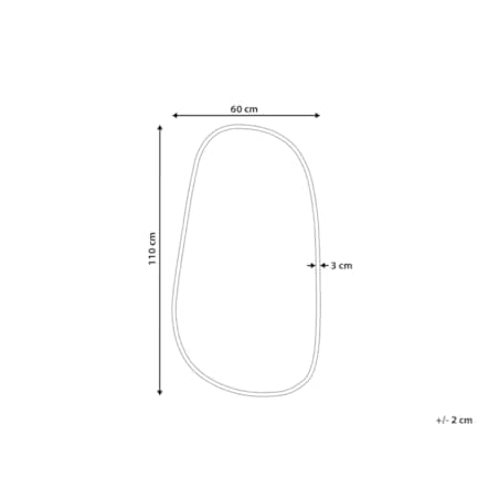 Lustro ścienne 110 cm Złoty VERNAIS