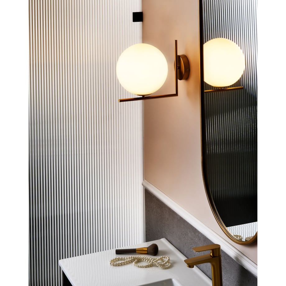 Lampa ścienna LIZONNE Złoty Metal