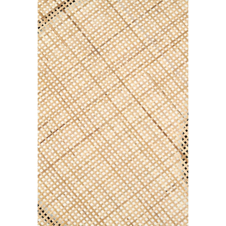 ZESTAW 2 STOLIKÓW Nabul okrągłe NATURALNY RATTAN czarna stal