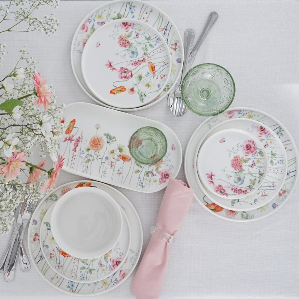 VILLA ITALIA Pucharki do deserów zielone 6 sztuk 320 ml MERIDA