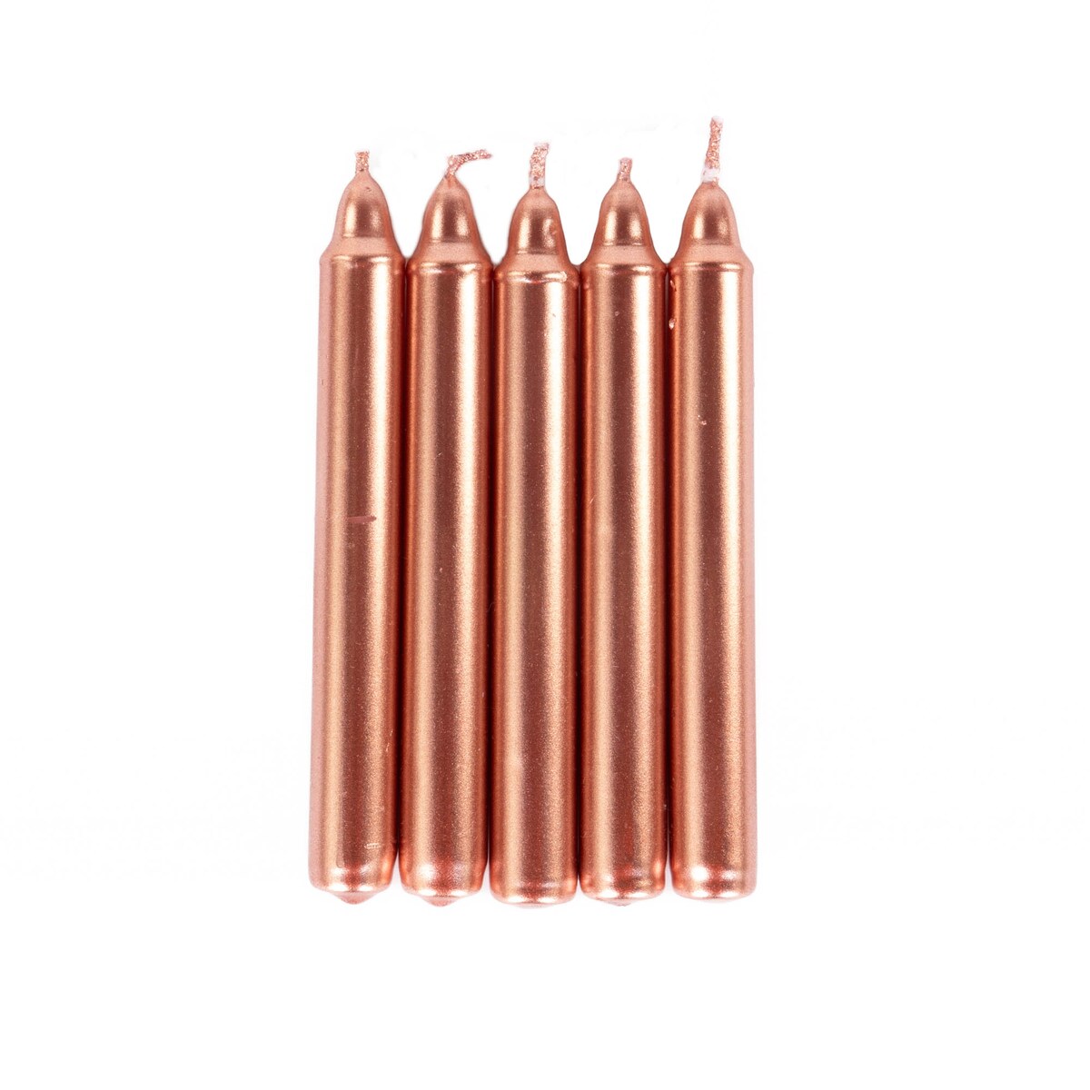 Metaliczne świece stołowe z parafiny, 10 cm