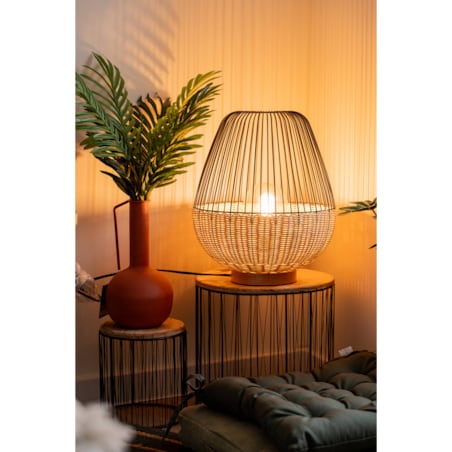 Stojaki na kwiaty doniczkowe i dekoracje - zestaw 3 sztuk, okrągłe, drewniany blat