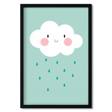 Plakat dla dzieci Chmurka miętowa 50x70