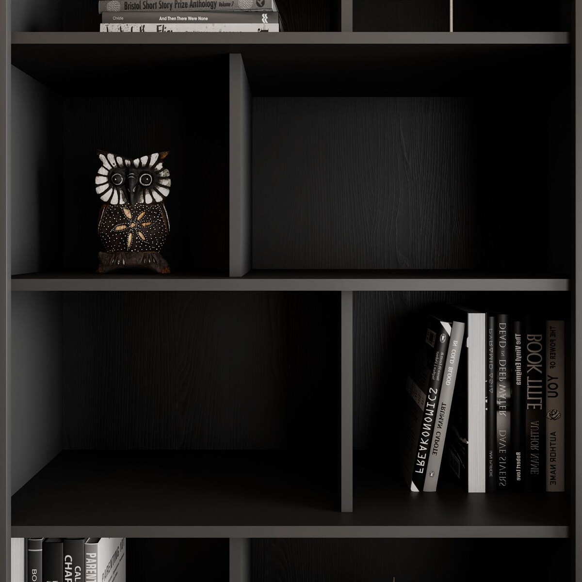 Regał SCARLETT z szufladami czarny