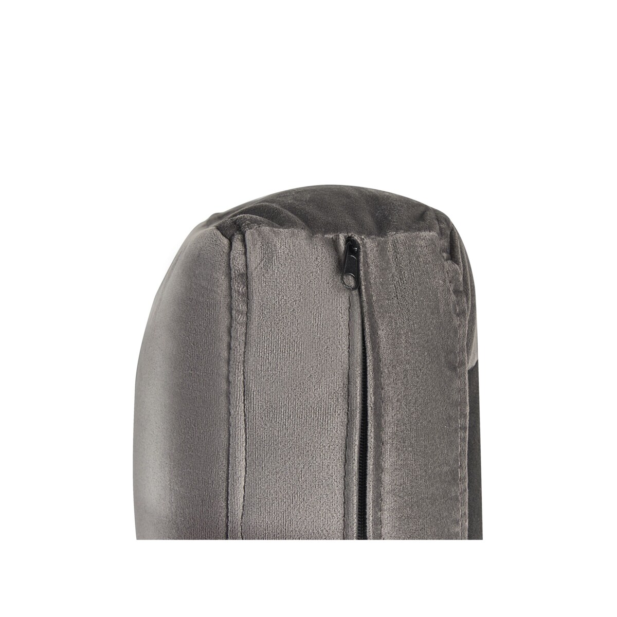 Narożnik welurowy lewostronny rozkładany szary VARNAMO