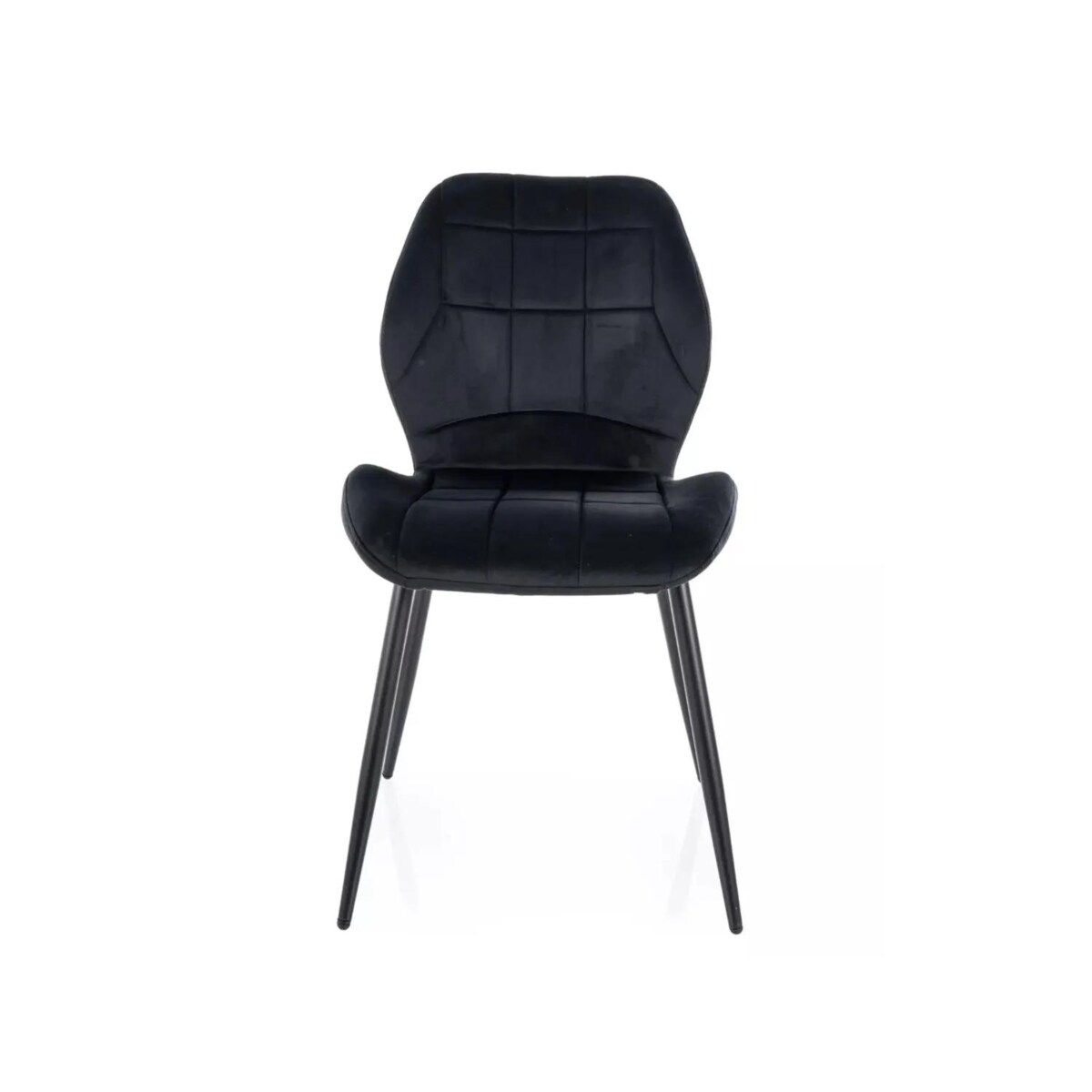 Krzesło tapicerowane JAKE VELVET czarne