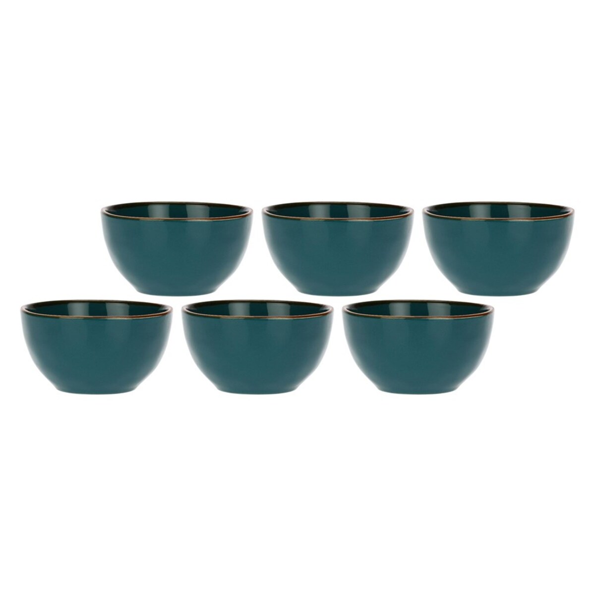 Zestaw 6 misek na owoce Concerto Ottanio - Niebiesko-zielony, 11 cm