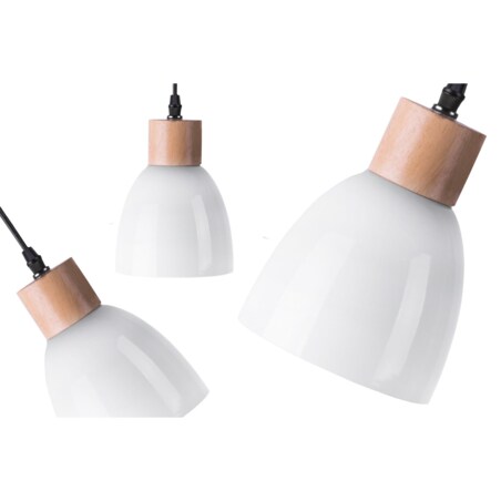 Konsimo KARI Zestaw lamp wiszących 3 szt., biały