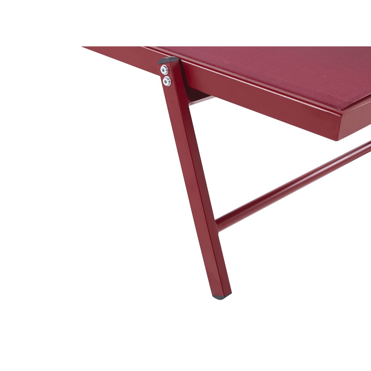 Leżak ogrodowy burgundowy PORTOFINO