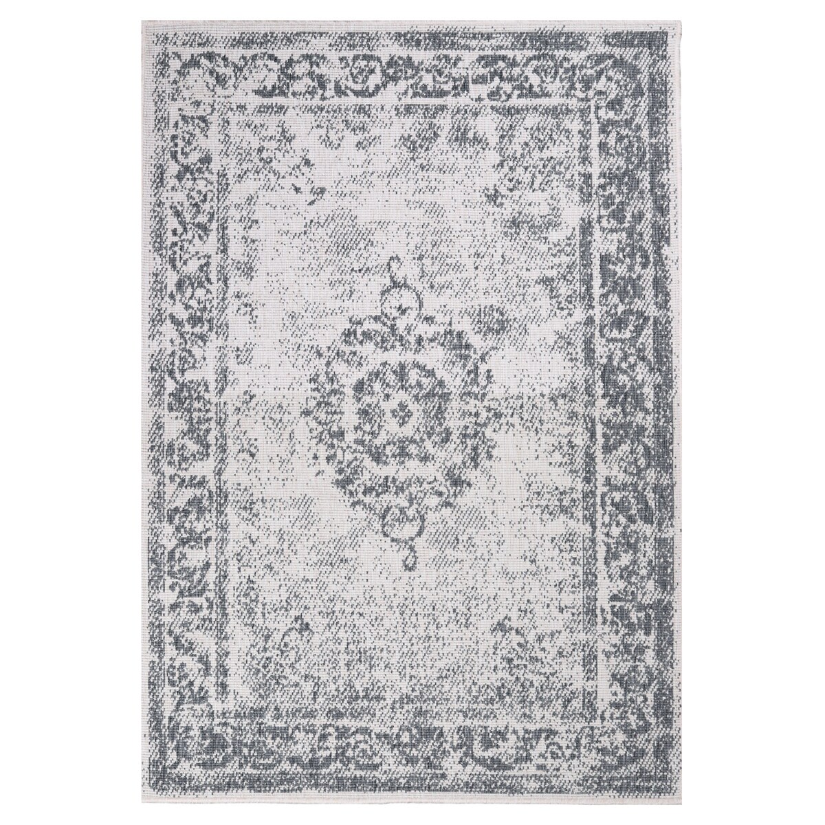 Funkcjonalny dywan na zewnątrz i do wnętrz, dwustronny DUO 55770 Szary 120x170