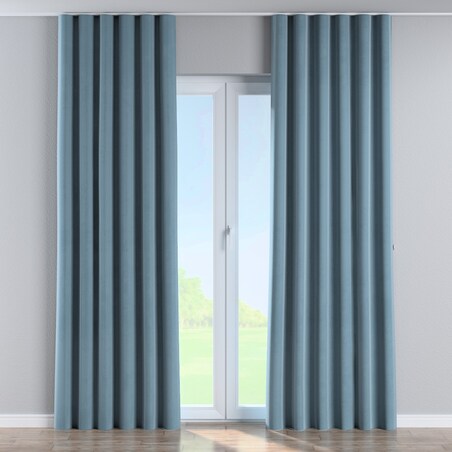 Zasłona na taśmie wave 130x245 niebieski