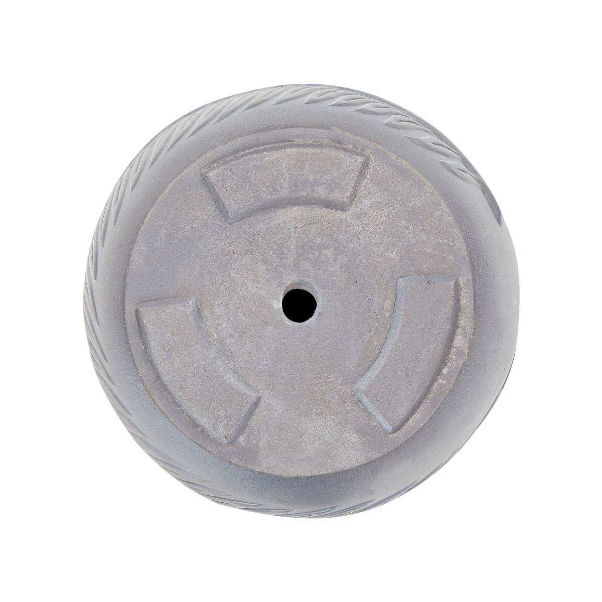 Doniczka okrągła 28 x 28 x 16 cm szara FTERO