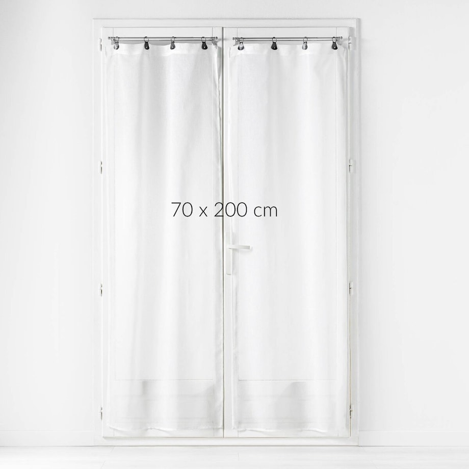 Firany z gładkiego woalu, LINKA, 70 x 200 cm