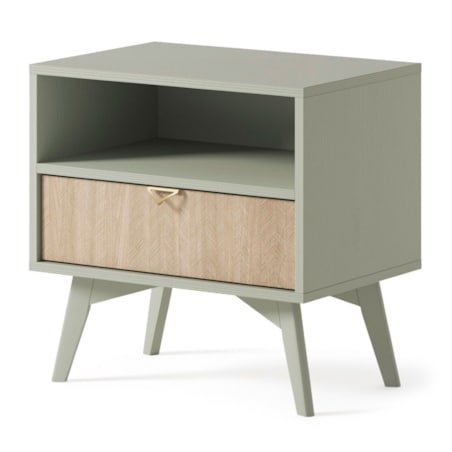 Szafka nocna Sage szałwia/naturalna