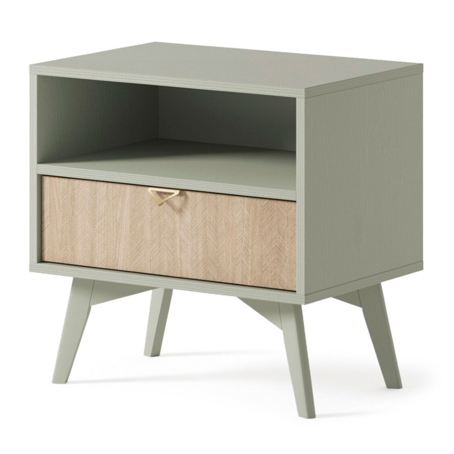 Szafka nocna Sage szałwia/naturalna