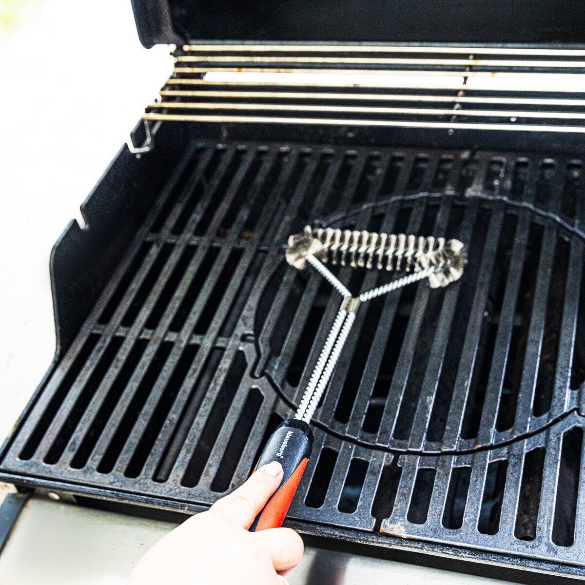 Szczotka do czyszczenia grilla stal nierdzewna uchwyt z tworzywa KLAUSBERG