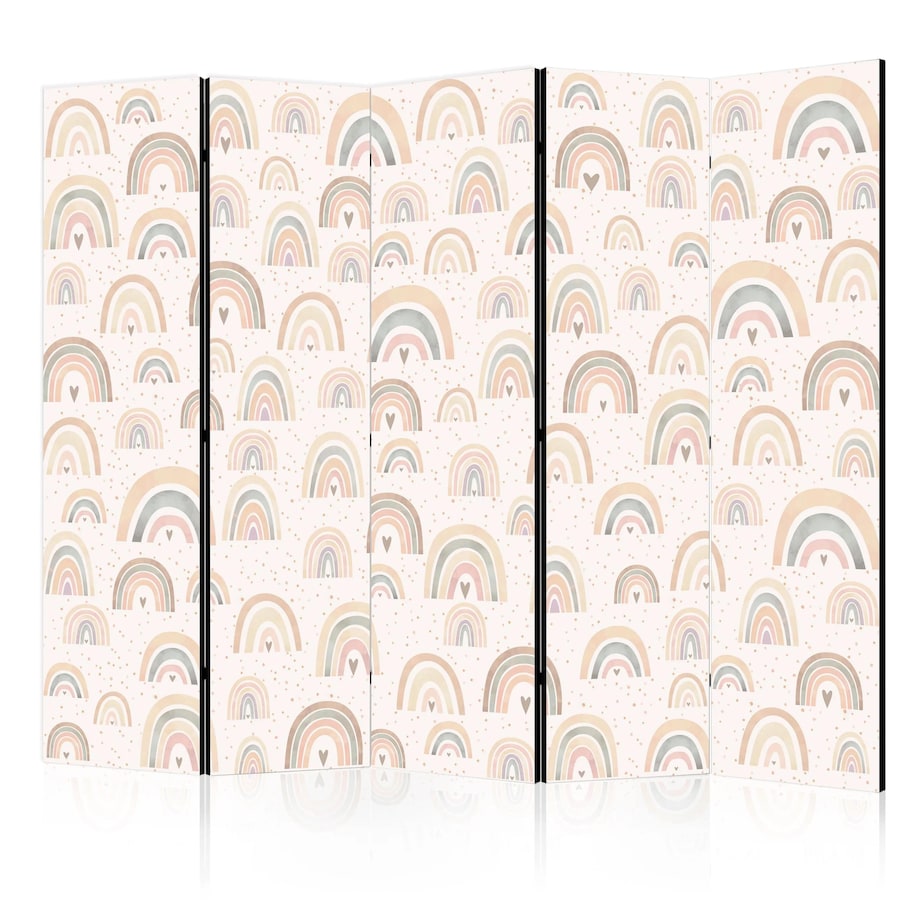 Parawan akustyczny Dla dzieci 225x172 cm 5-częściowy czarny