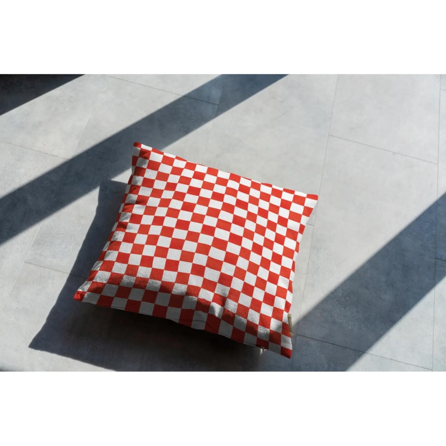 Poduszka świąteczna - czerwona krata