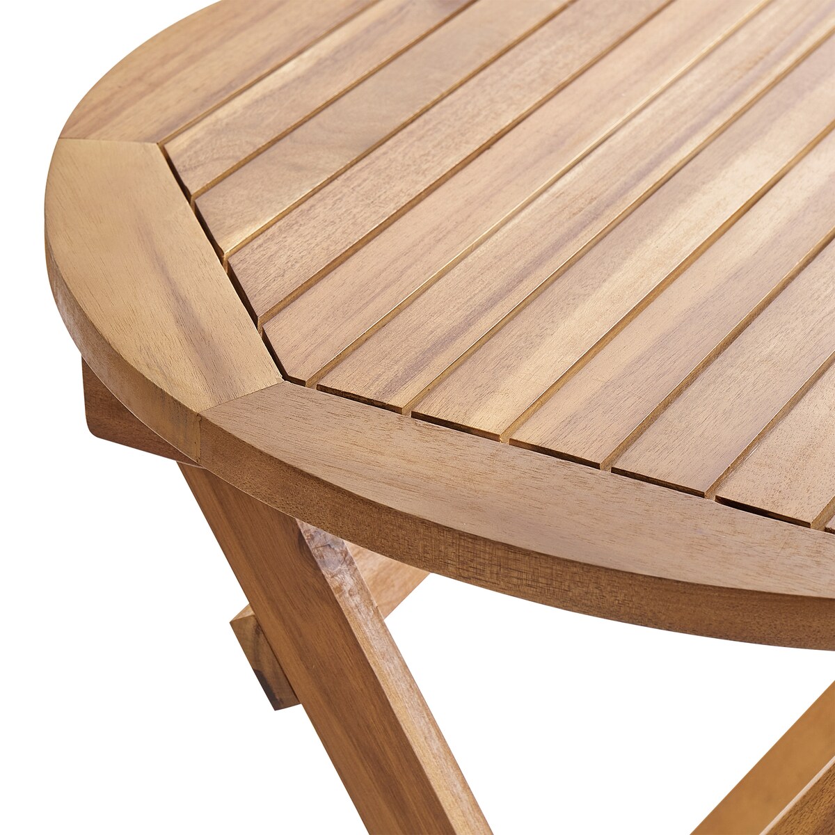 Stolik bistro PROSSEDI 60 cm 60 cm Drewno akacjowe Brązowy