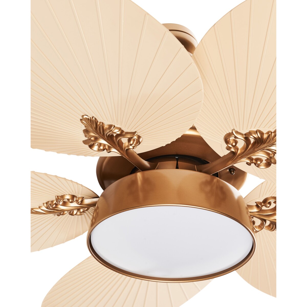 Wentylator sufitowy z lampą BORMEJO Z pilotem Złoty