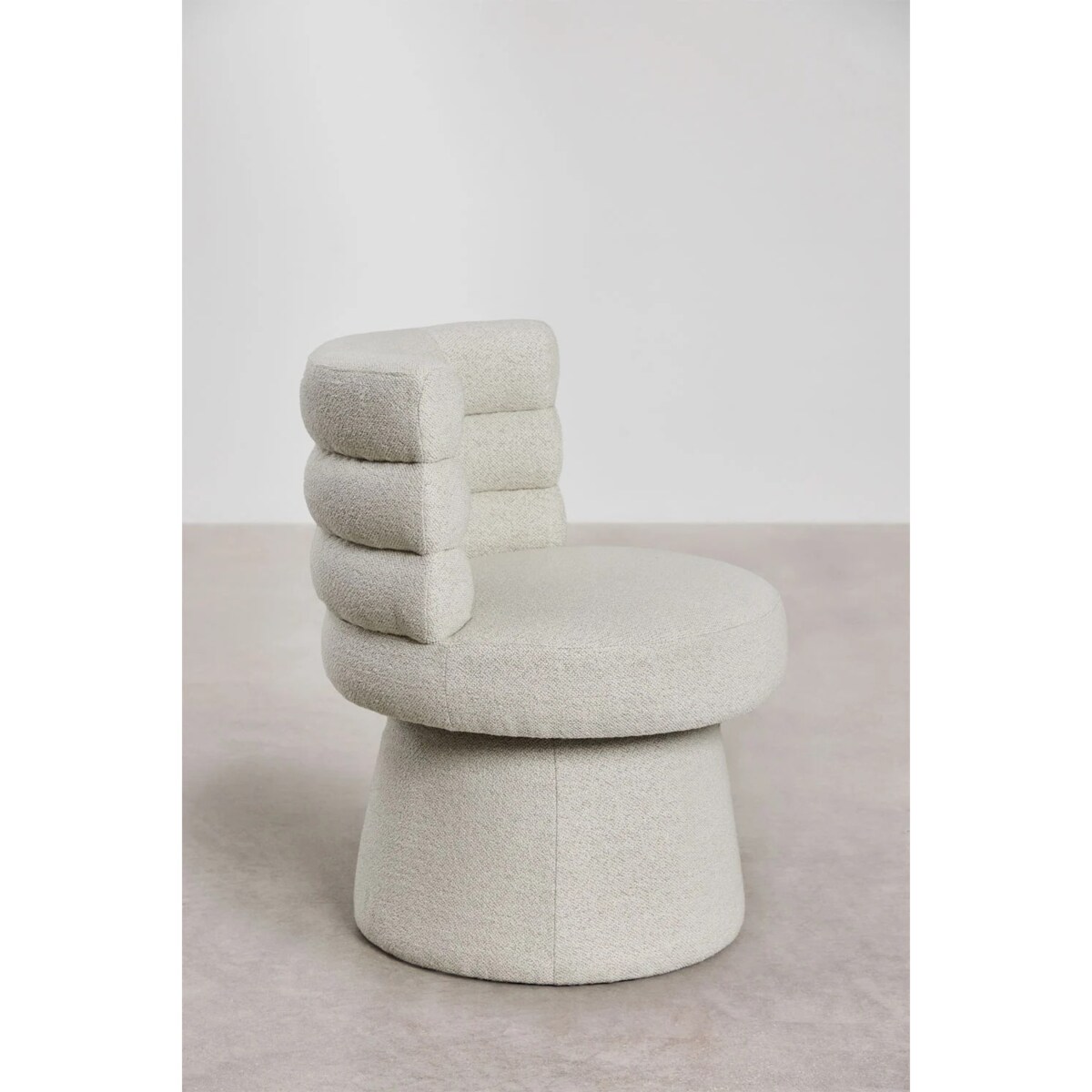 Krzesło obrotowe, do jadalni Protea beżowo-kremowe