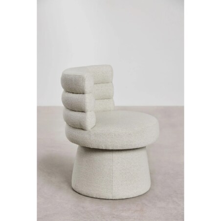 Krzesło obrotowe, do jadalni Protea beżowo-kremowe