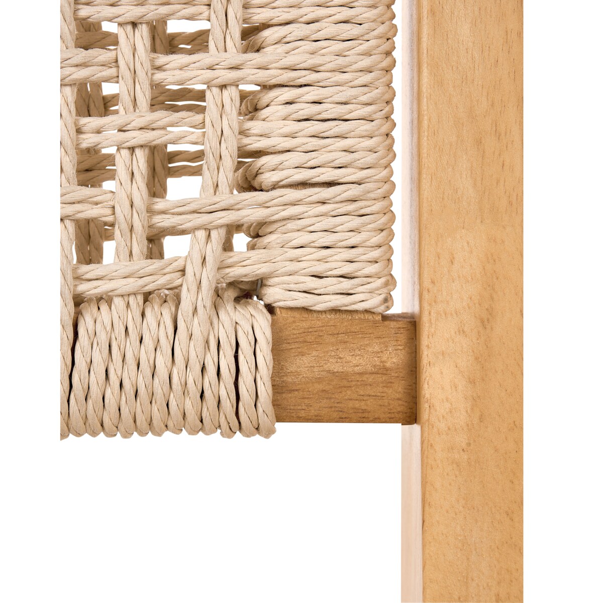 Zestaw 2 krzeseł do jadalni OZELLA Drewno Brązowy/ beżowy