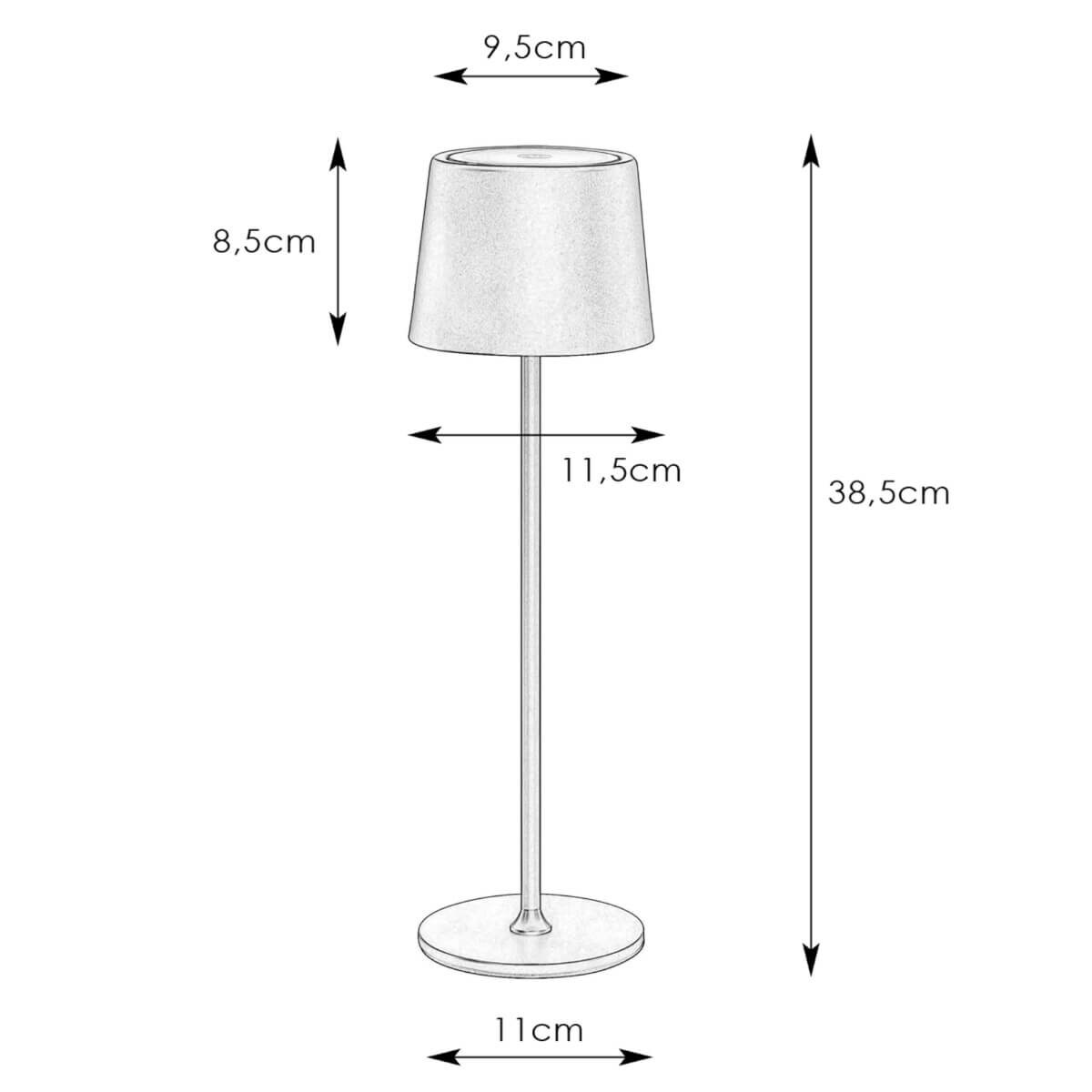 Przenośna lampa stołowa Fiore 108653 Markslojd IP44 czarny