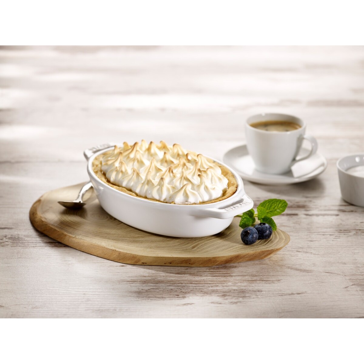 Owalny półmisek ceramiczny Staub - 2.3 ltr, Biały