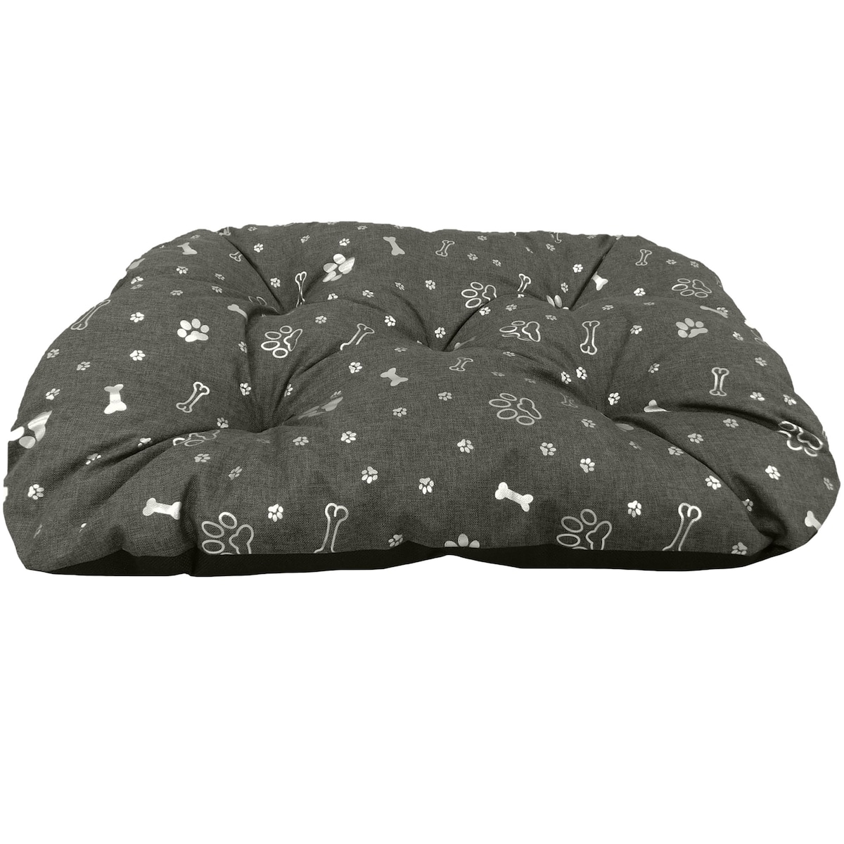 Legowisko Dla Psa Poduszka Posłanie Wytrzymałe 120X90 Cm Kość Srebrna