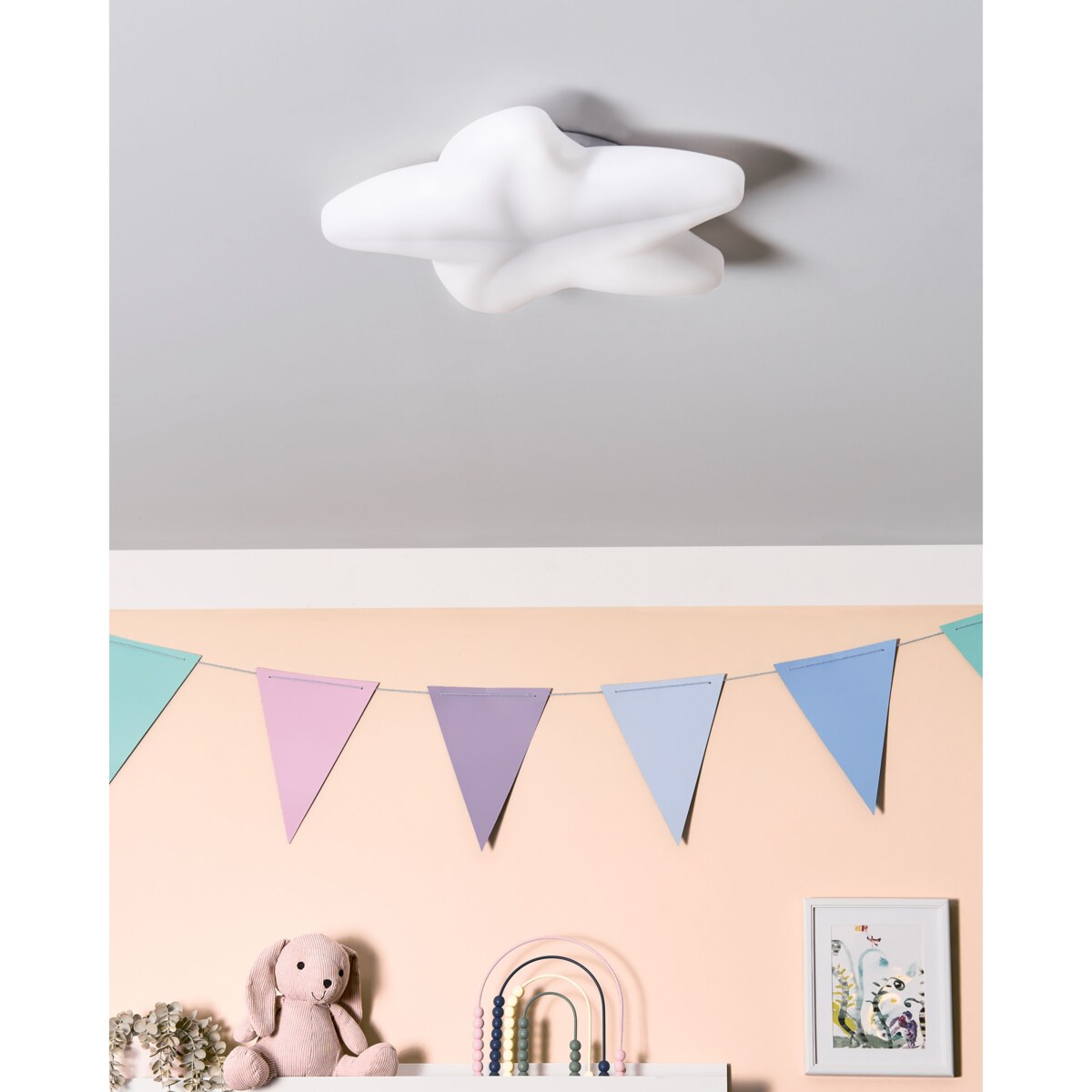 Lampa sufitowa LED Rozgwiazda SURNA Ze ściemniaczem Biały