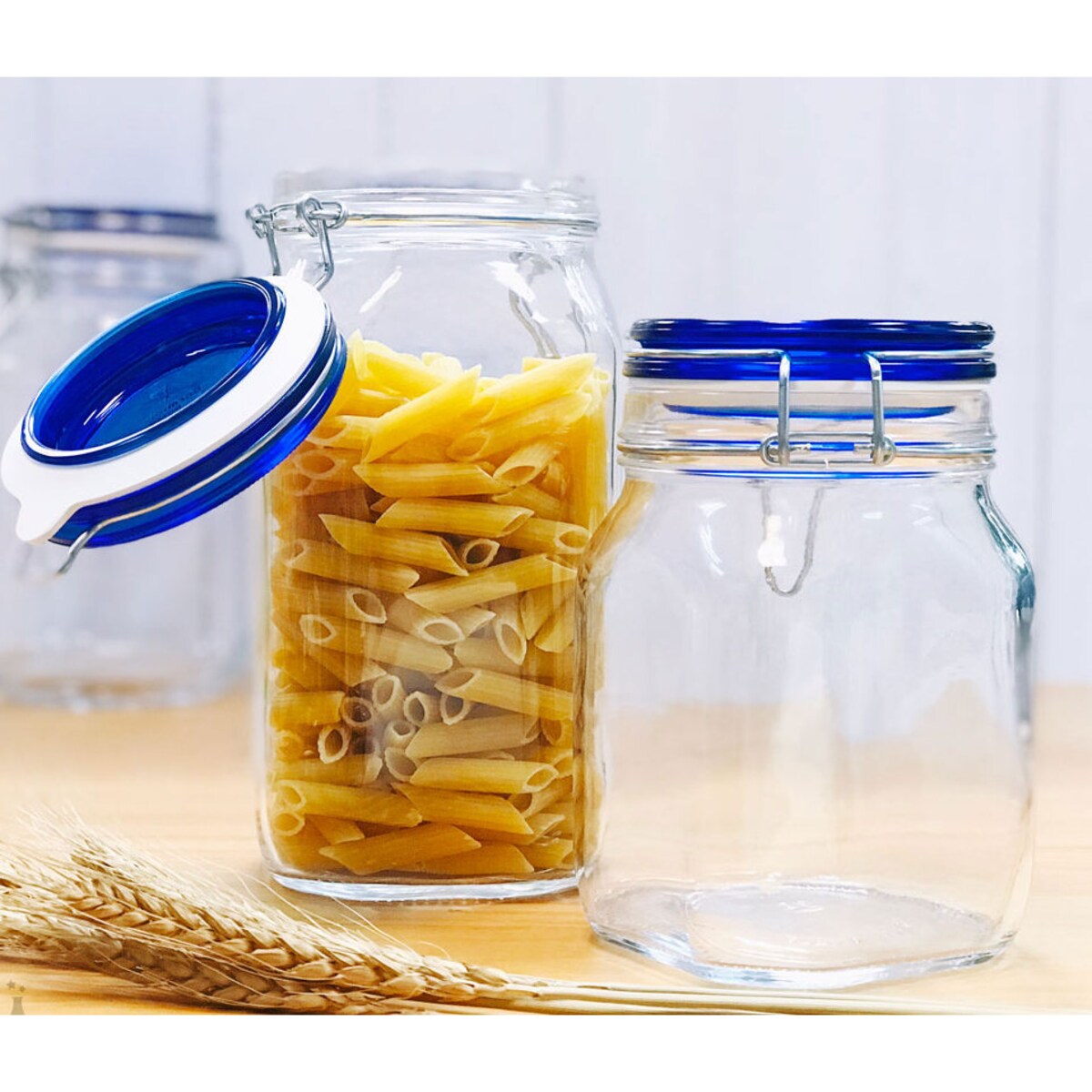 6x SŁOIK POJEMNIK hermetyczny 2 L BORMIOLI BLUE FIDO na żywność kapustę