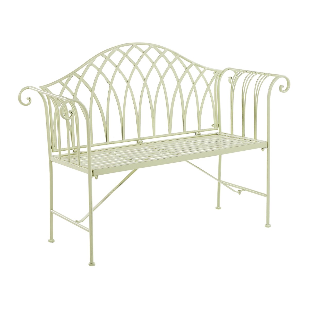 Ławka ogrodowa 130 cm jasnozielona MILAZZO