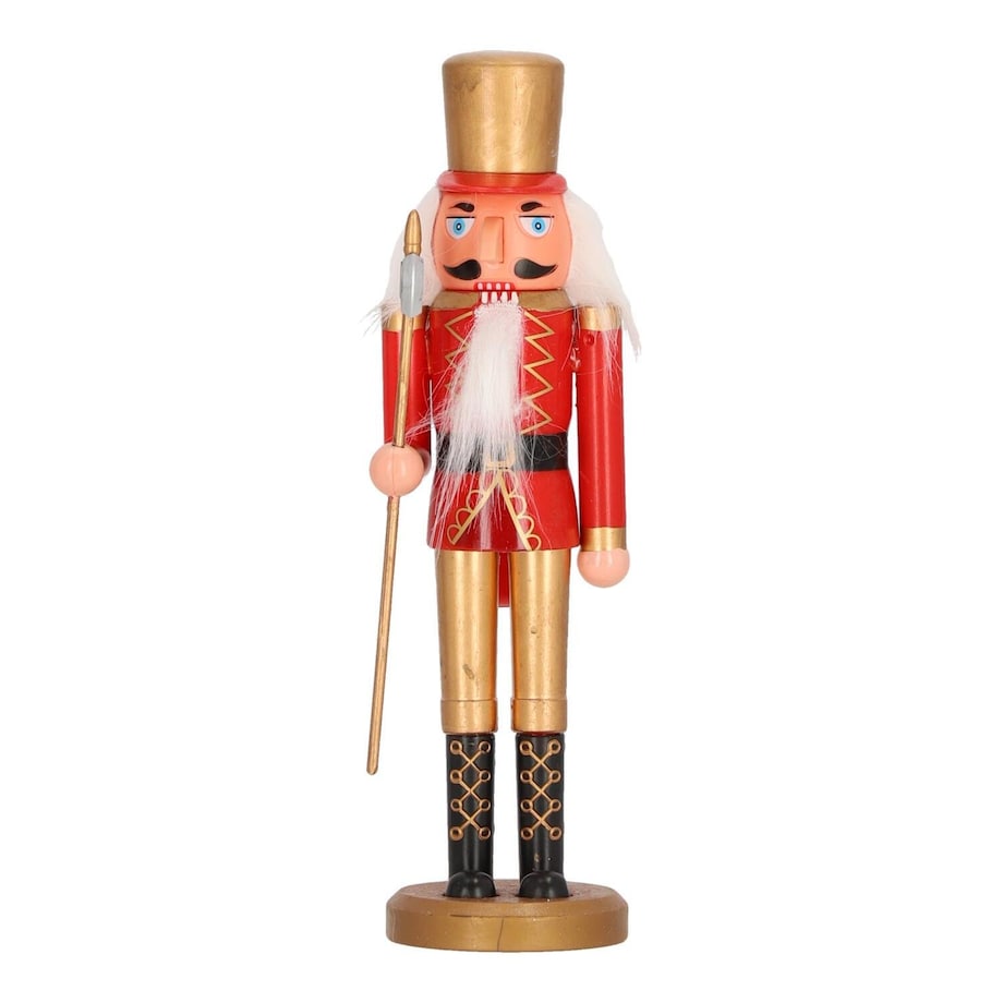 DZIADEK DO ORZECHÓW złoty kapelusz 28cm FIGURKA