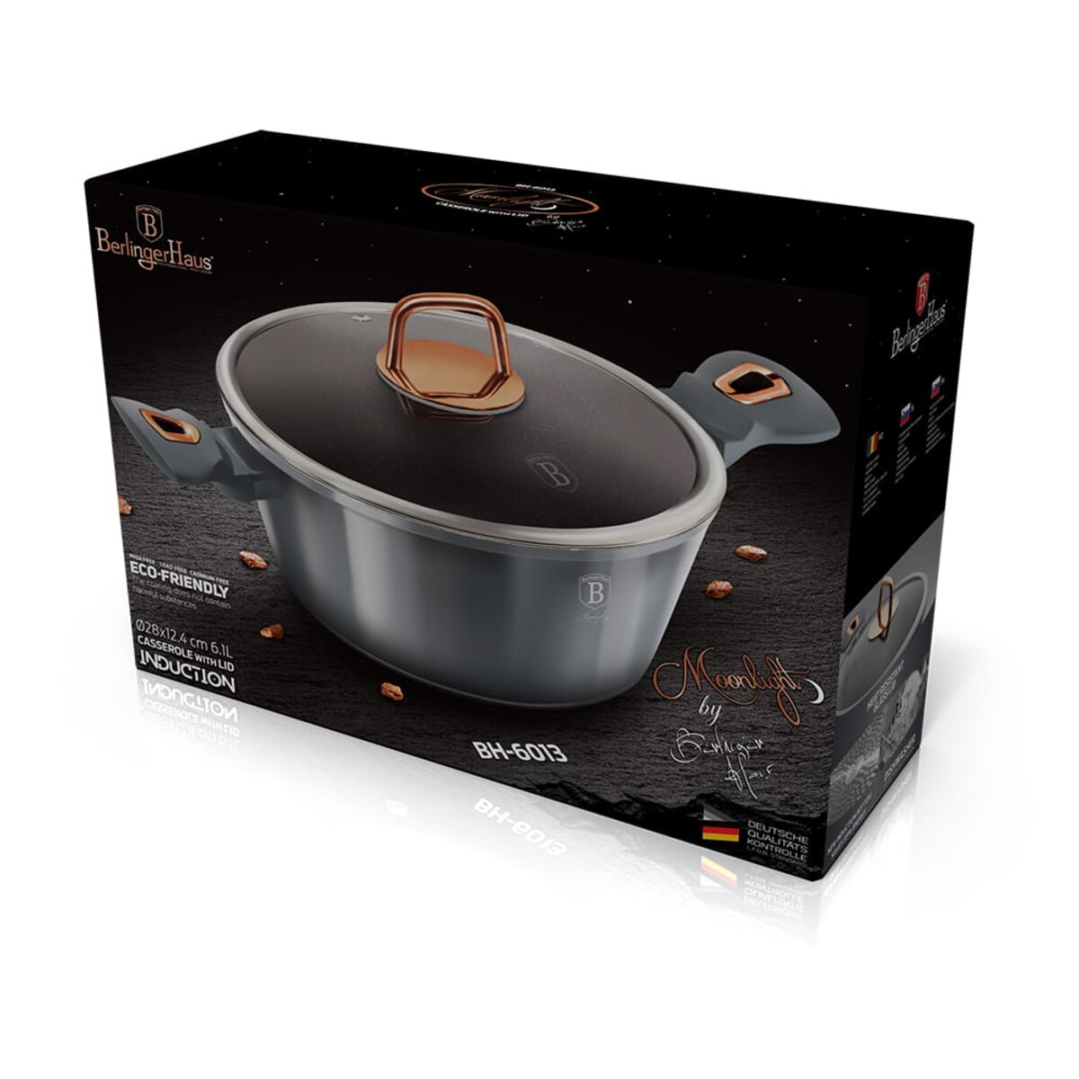 Garnek tytanowy 28cm 6.1L BERLINGER HAUS Moonlight