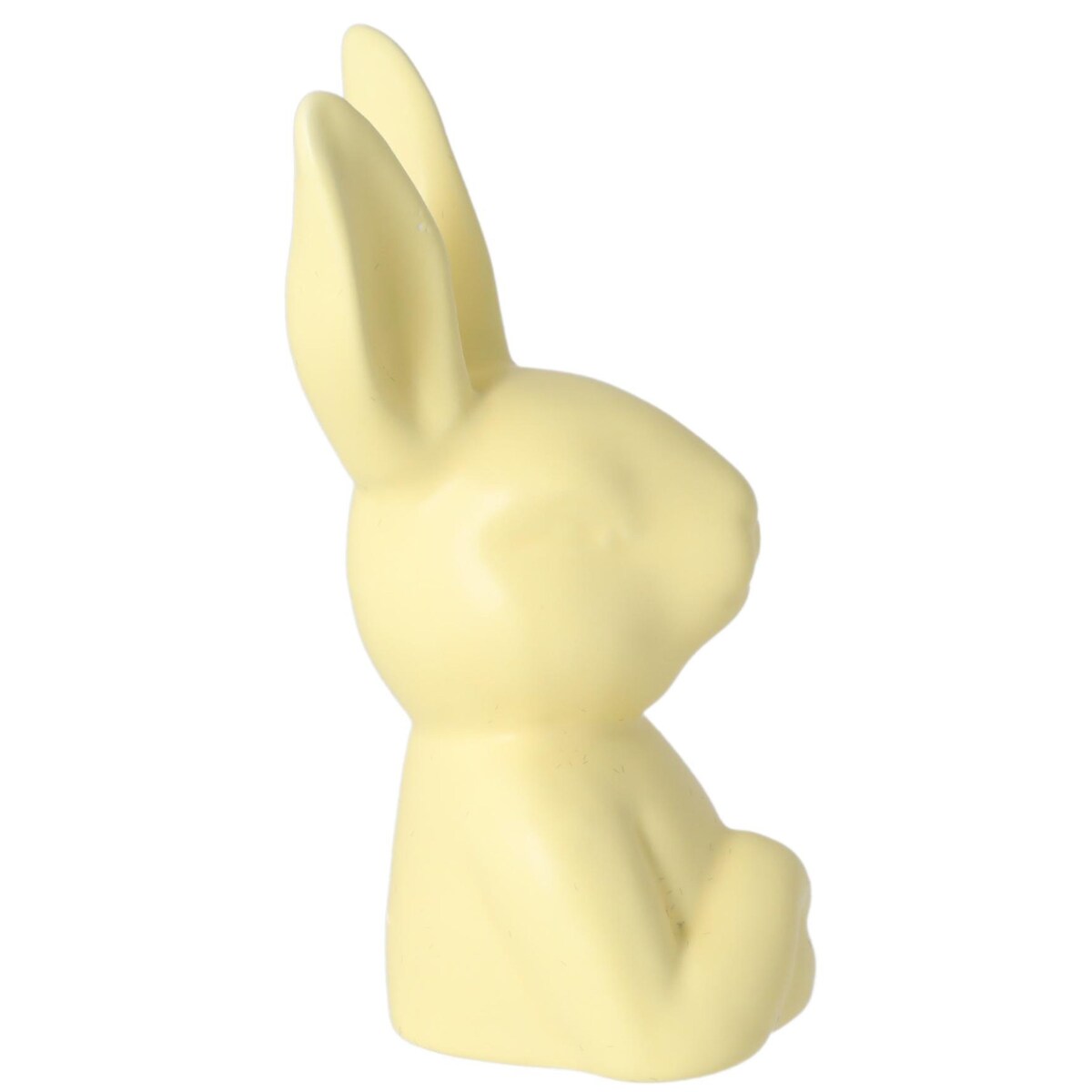 Figurka -zamyślony królik 27x15x13 cm PENSEMA żółty