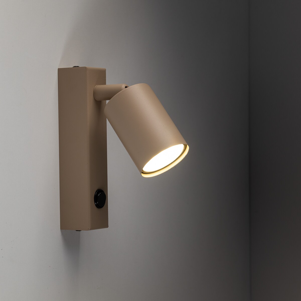 Kinkiet ruchomy z włącznikiem TK Lighting NEX Sabia 11363 beżowy GU10 loftowy