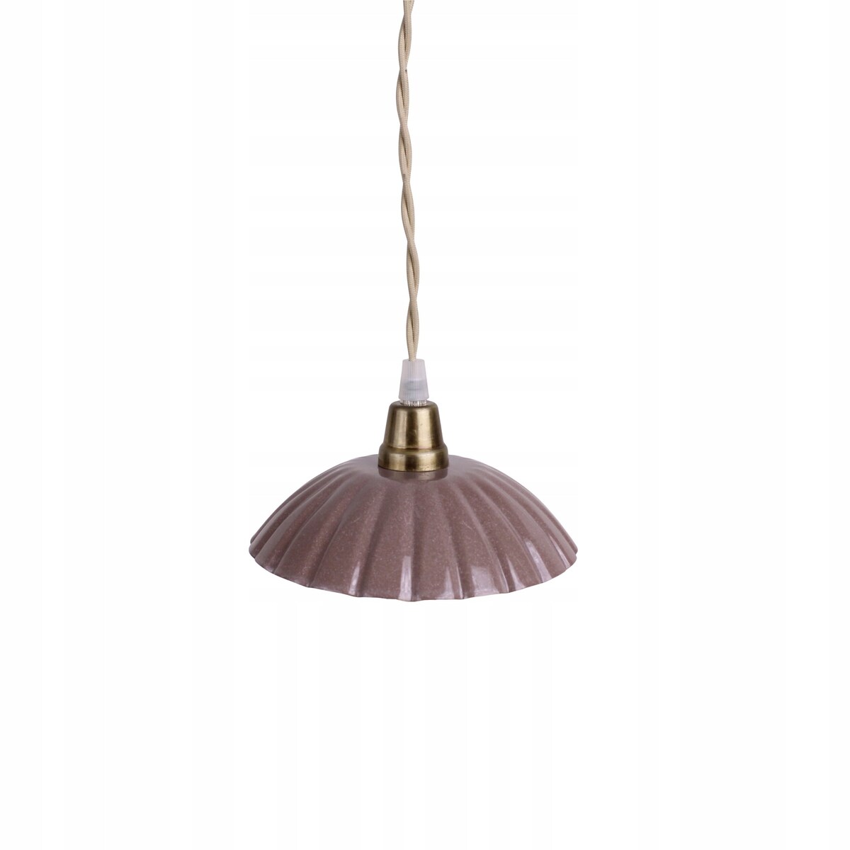 LAMPA wisząca INGRID różowa metalowa śr. 16cm