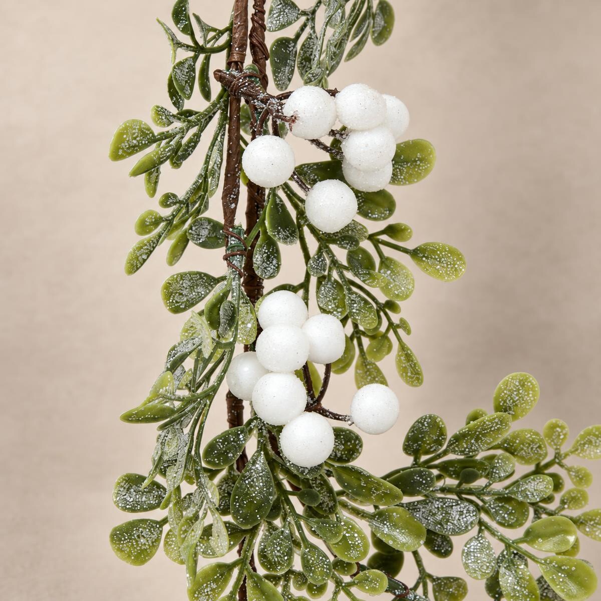 Girlanda dekoracyjna BERRIES z jagodami, 180 cm, kolor zielony, tworzywo sztuczne