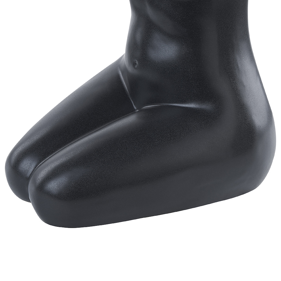 Wazon na kwiaty PYRGOS Ceramika 22 cm Czarny