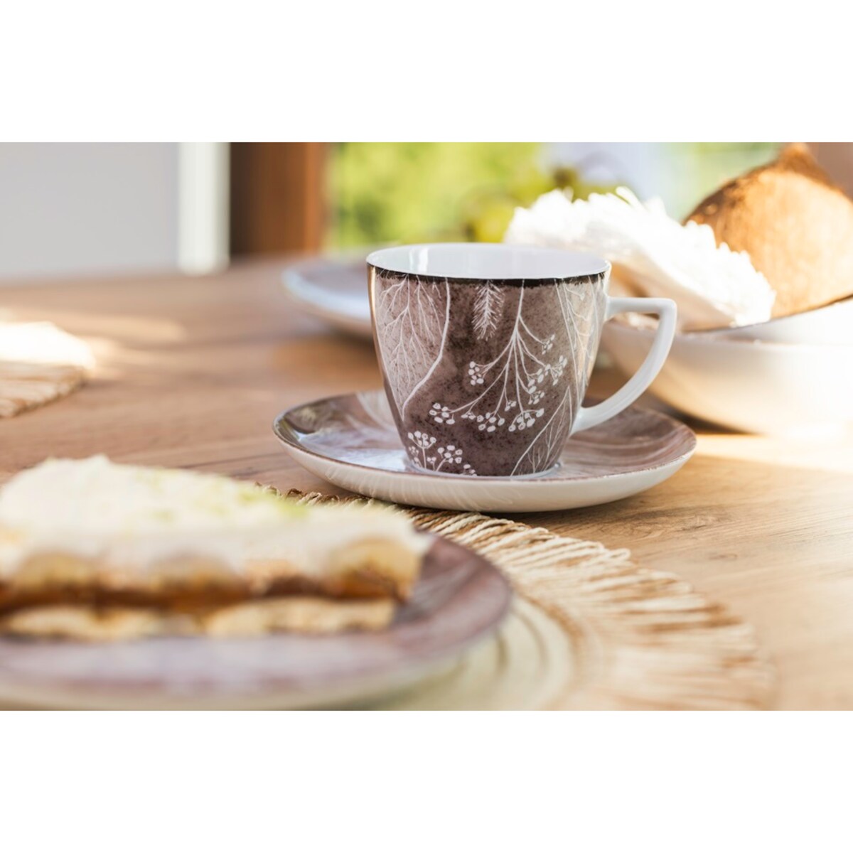 Filiżanka 350 ml ze spodkiem Beata, Dorota Cztery Pory Roku Jesień LU39 (9075B)