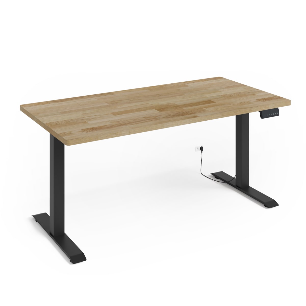 Biurko elektryczne z regulacją BIMotion 2S 160x80 czarny/dąb