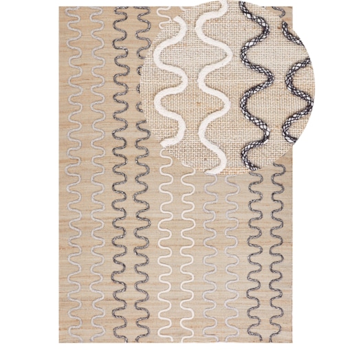 Dywan jutowy 160 x 230 cm beżowy SOGUT