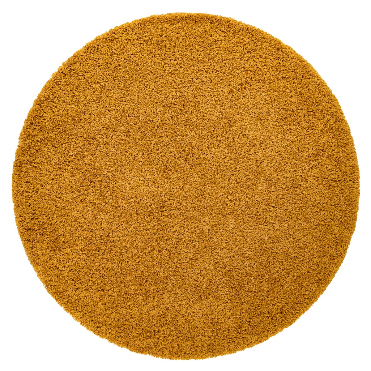 Dywan SOFFI koło shaggy 5cm złoty koło 80 cm