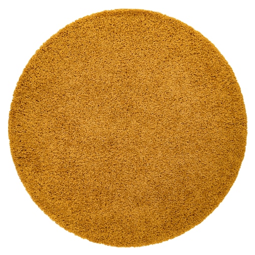 Dywan SOFFI koło shaggy 5cm złoty koło 80 cm